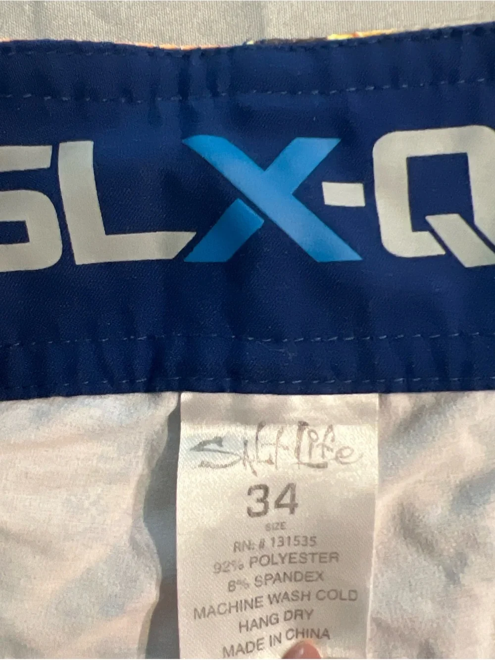 Salt Life SLX-QD Board Shorts Men's 34 Vapor Stretch Fish Print swim ocean